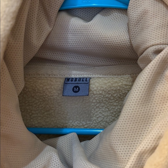 NOBULL khaki color fleece cowl neck vest - Picture 2 of 4